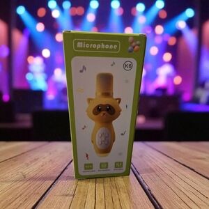 K6 Kids Microphone with Cute Animal Design